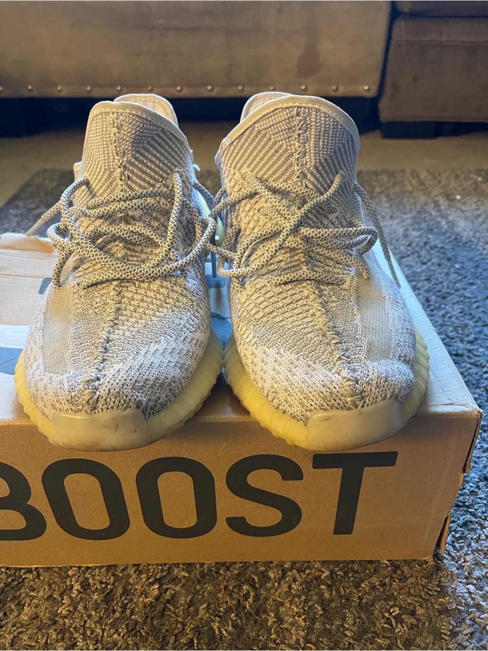 Yeezy Boost 350 V2 Static Knit Sneakers sz 12